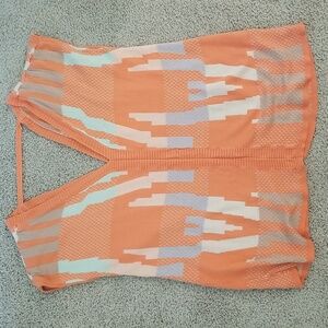 Gypsy 05 Small Orange Oversized Sleeveless Top